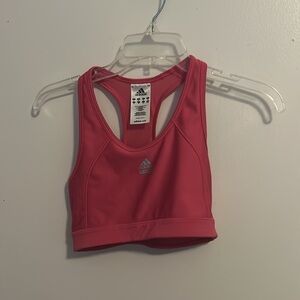 Adidas M Pink and Gray Techfit Climacool Sports Bra